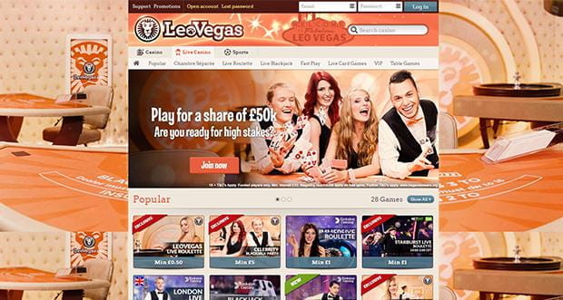 Leovegas's homepage