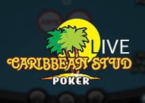 Logo of live Caribbean Stud at PartyCasino