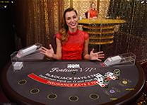 NetBet's live casino - blackjack table